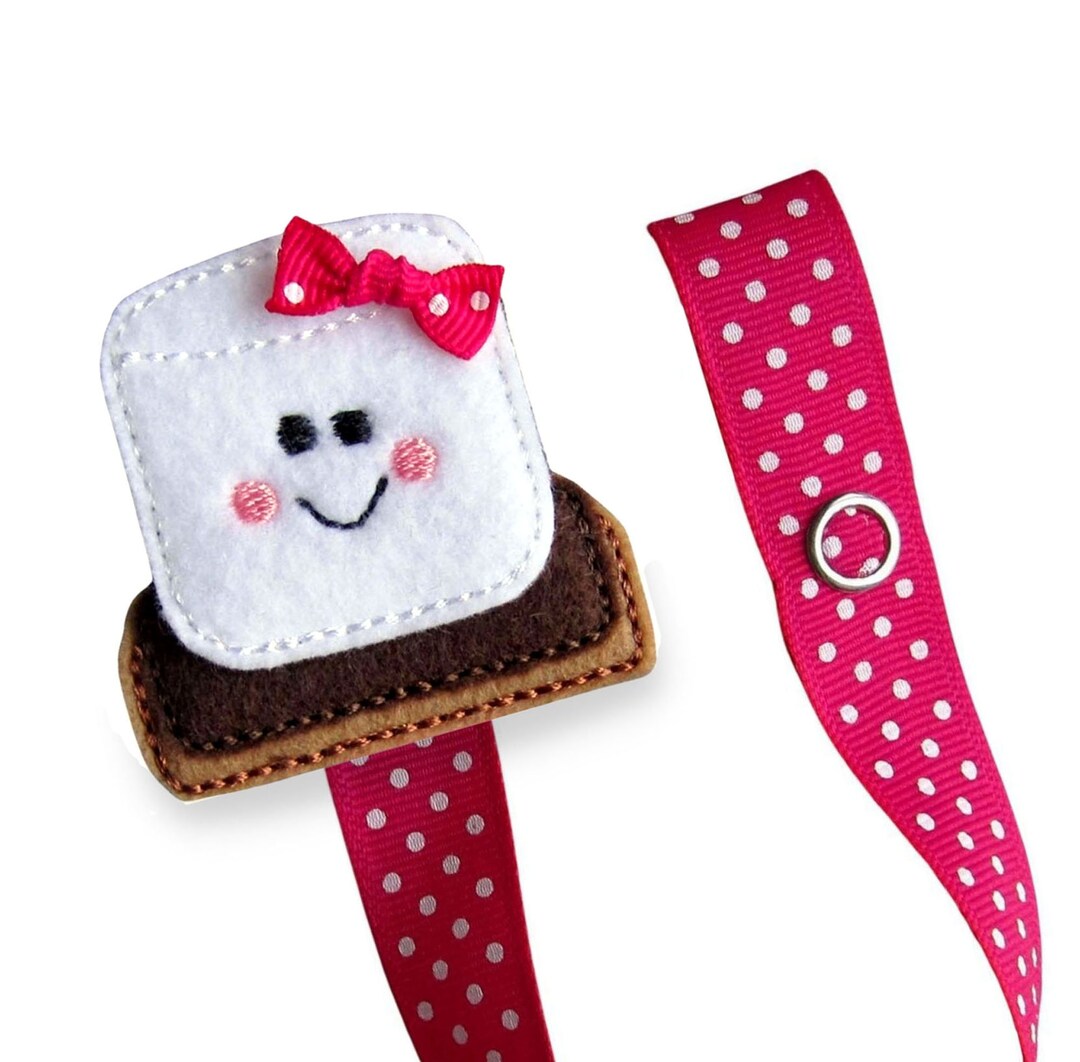 Pacifier Clip, Smores, Girl Pacifier Clip, Pacifier Holder, Binky Clip