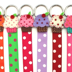 Cupcake Hair Clip Holder Hair Clip Organizer Accessories Organizer Barrette Holder Hair Bow Holder Party Favors Favor Treat Bag Polka Dot