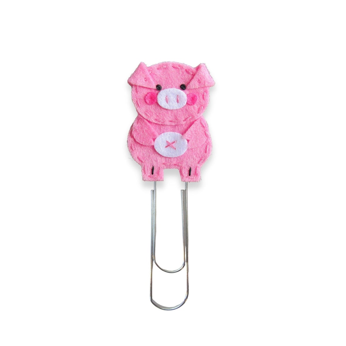 Extra LARGE Paperclip Bookmark Pink Pig Bookmark Felt - Etsy