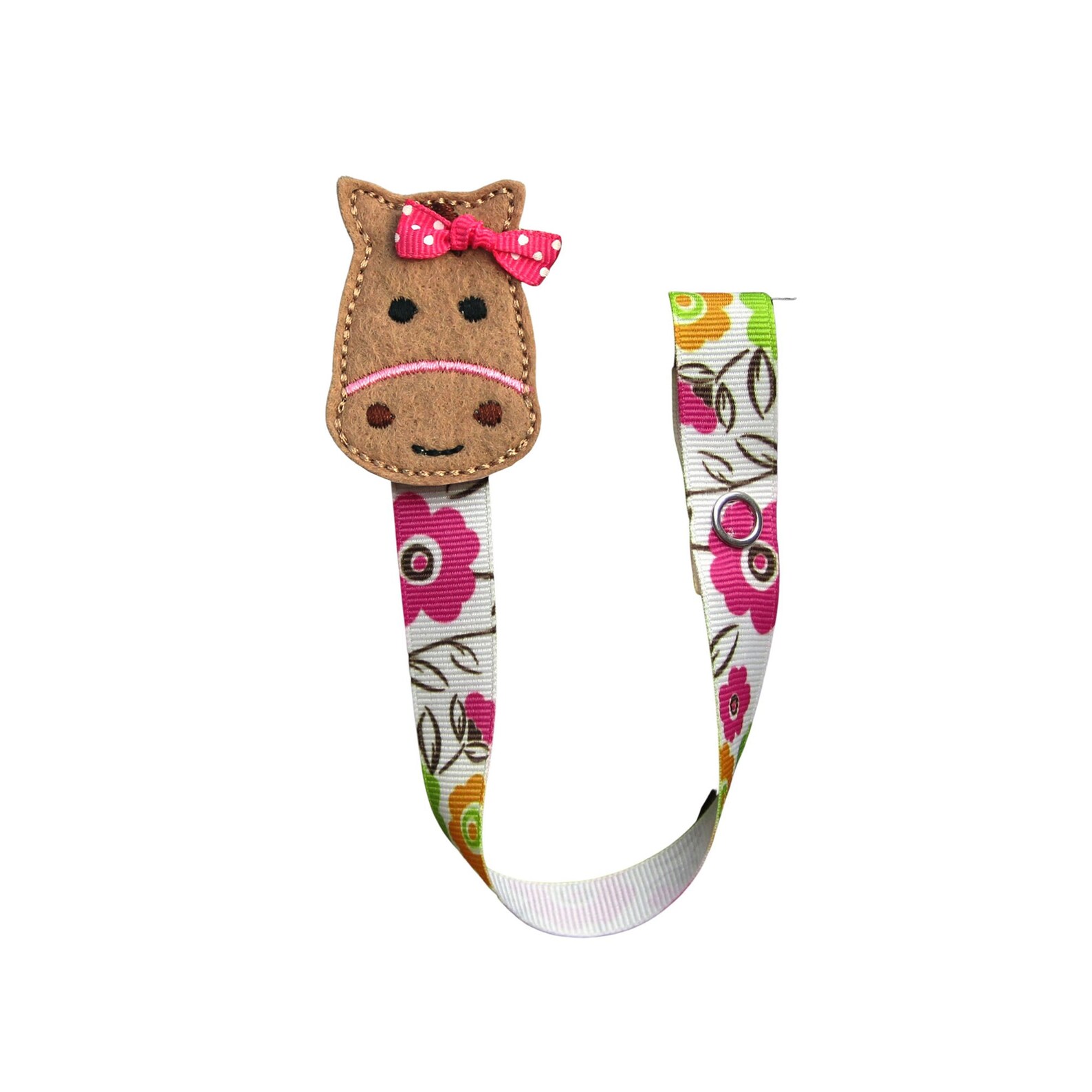 Girl Pacifier Clip Horse Pacifier Clip Flower Pacifier Etsy