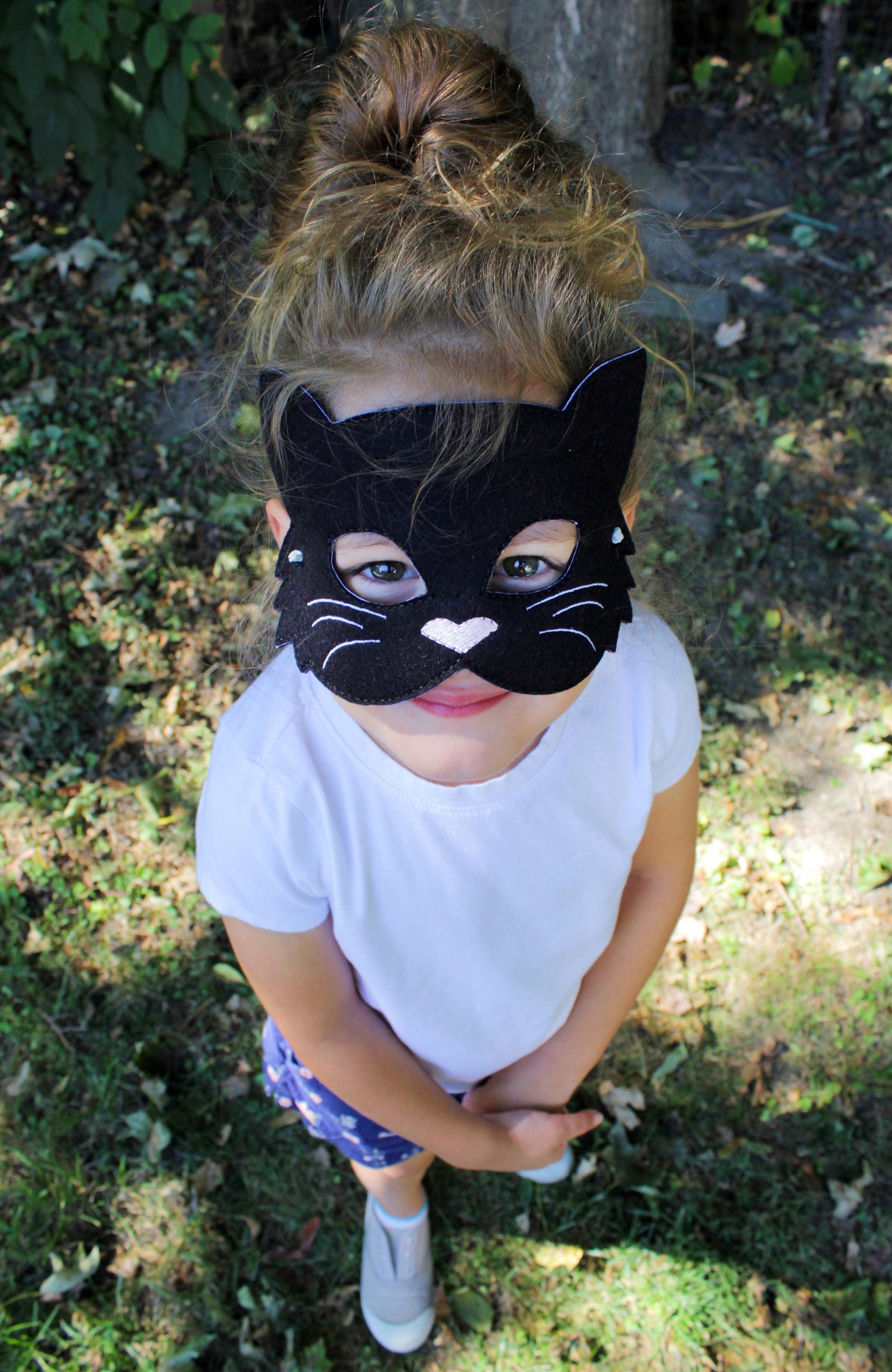 Kids Cat Mask, Calico Cat, Cat Costume, Kitty Costume, Kids Face
