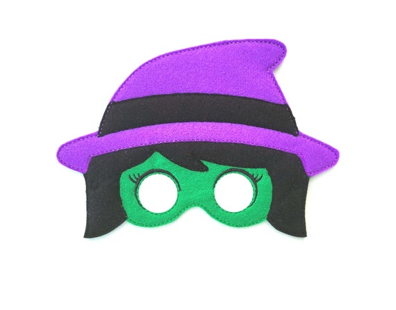 Kids Witch Mask Witch Mask Witch Costume Kids Face Mask Etsy Sweden