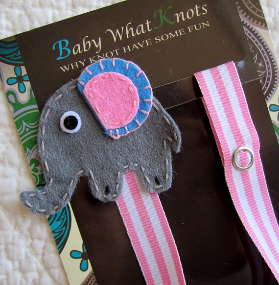 Baby Pacifier Clip Girl Elephant Pacifier Clip Pacifier Etsy