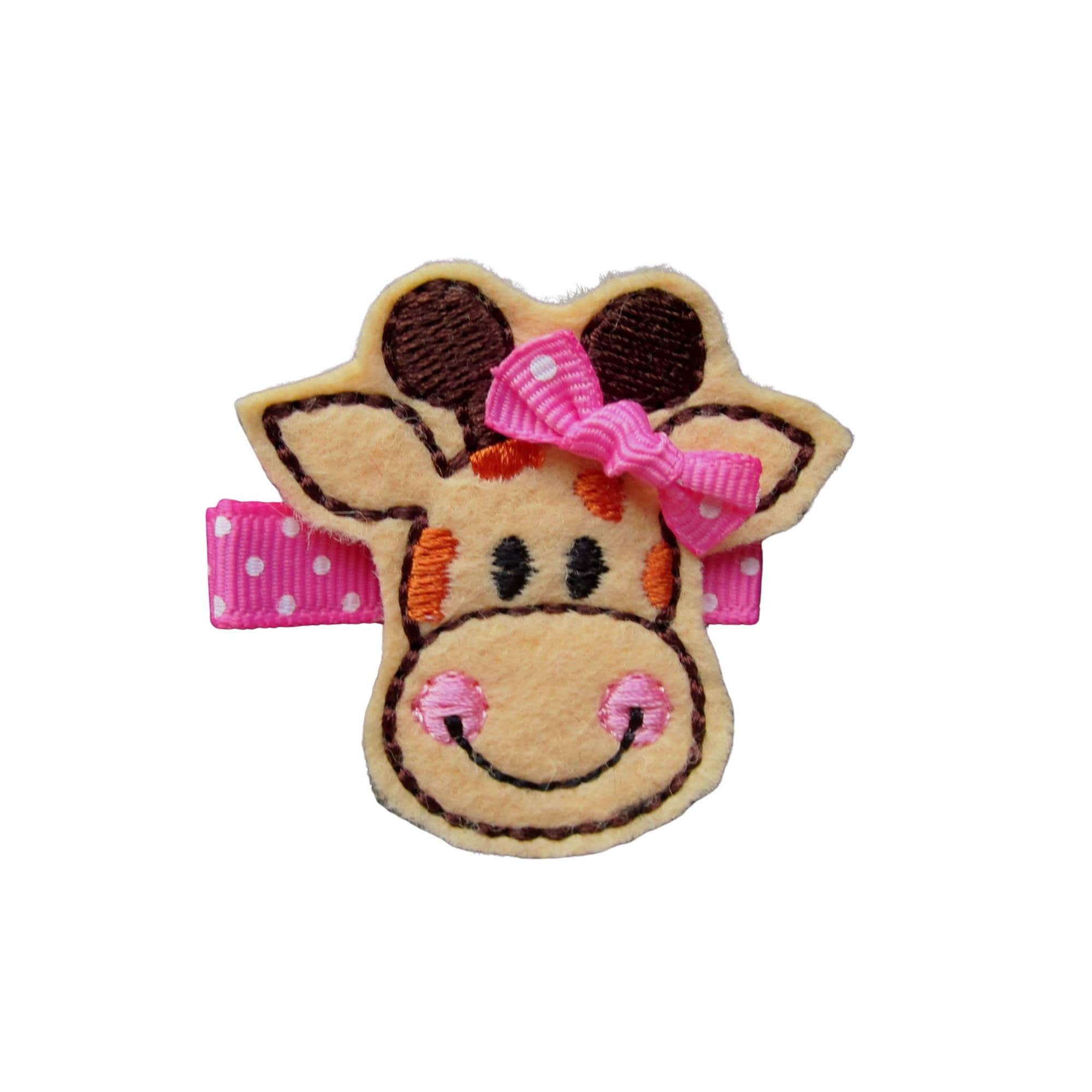 Vintage Aznavour Giraffe hair Clip - light brown / pink Giraffe Hair Clip - Etsy main image 3