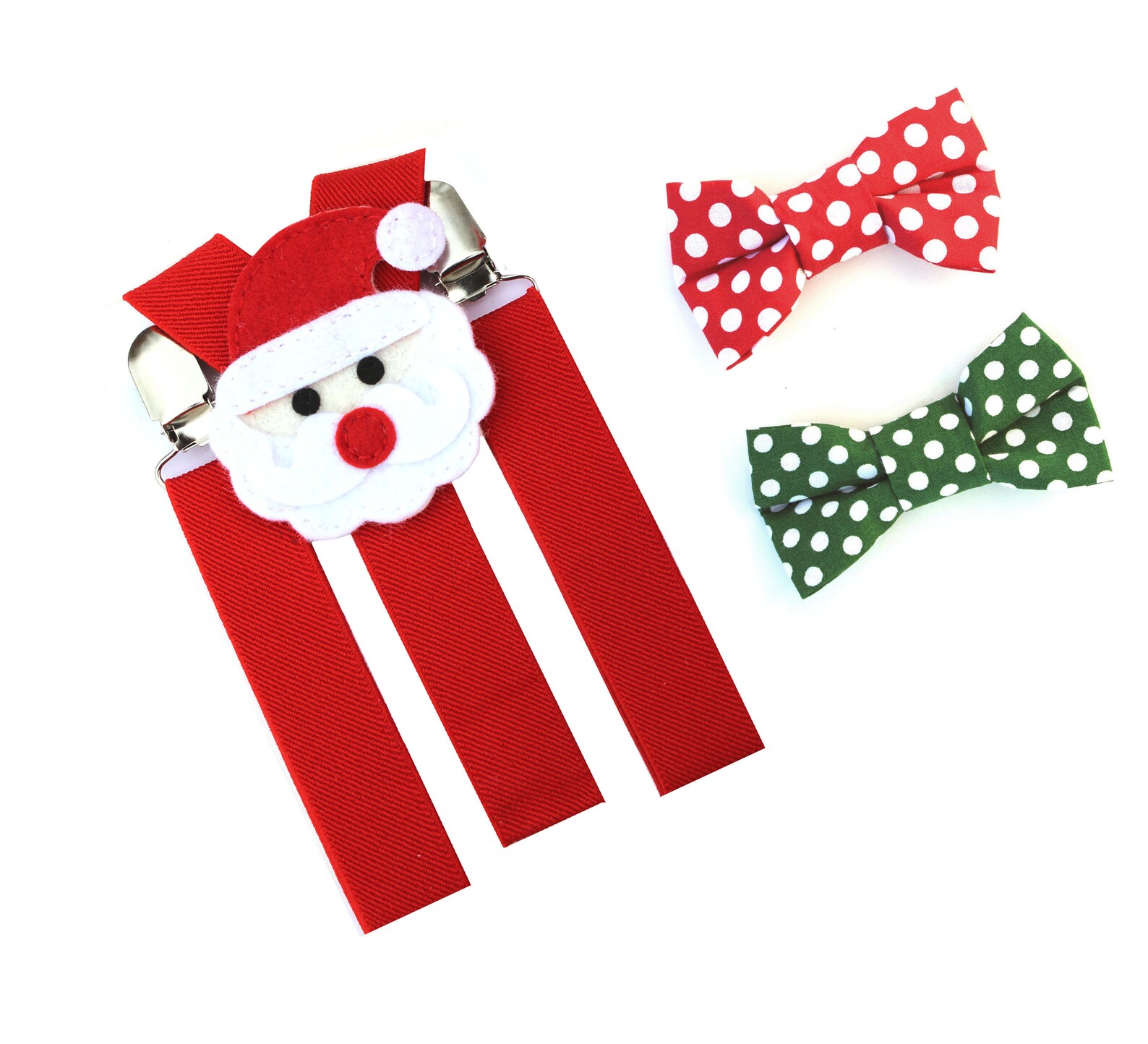 Red Santa Suspenders Christmas Suspenders Baby Suspenders - Etsy