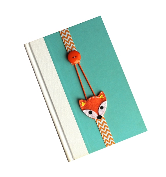 Elastic Ribbon Bookmark, Planner Accessories, Kids Bookmark, Fox Bookmark,  Place Holder, Book, Planner, Party Favor, Ebmfox15 