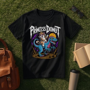 Princess Donut & Mongo T-Shirt, Dungeon Crawler Carl Inspired Shirt, Sci-Fi LitRPG Reader Tee, Fantasy Bookish Merch, DCC Book Lover Gift