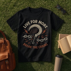 Live For More Break the Chains T-Shirt, Red Rising Inspired Shirt, slingBlade Reaper of Mars Darrow Tee, Sci-Fi Book Merch, Book Lover Gift