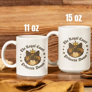 The Royal Court of Princess Donut Mug, Dungeon Crawler Carl Inspired Gift, Sci-Fi LitRPG Cup, Bookish BookTok Merch, 11oz & 15oz Sizes