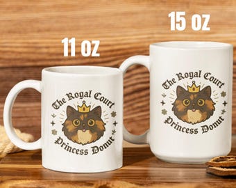 The Royal Court of Princess Donut Mug, Dungeon Crawler Carl Inspired Gift, Sci-Fi LitRPG Cup, Bookish BookTok Merch, 11oz & 15oz Sizes