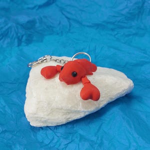 Kreeft Sleutelhanger – Flexibel, Kleurrijk & Milieuvriendelijk (6cm)