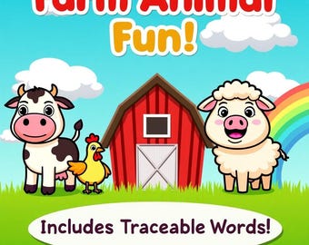 Farm Animals Coloring Book