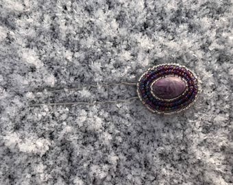 Sugilite Shawl Pin or Hair Stick