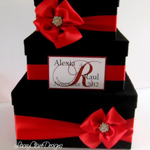 Wedding Card Box Money Holder deals Personalized Custom Made