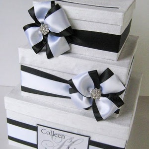 Wedding Gift Card Money Box, Black and White Wedding Box, Envelope Box, Card Holder, Box for Cards, Gift Table Card Box, Wedding Box, Custom