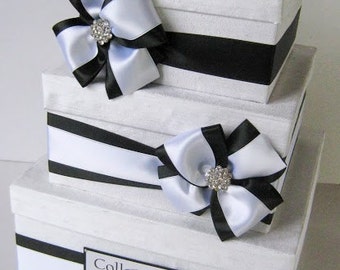 Wedding Gift Card Money Box, Black and White Wedding Box, Envelope Box, Card Holder, Box for Cards, Gift Table Card Box, Wedding Box, Custom