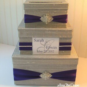 Wedding Gift Box, Card Box, Money Holder Custom Made image 2