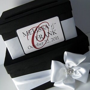 wedding card box money holder gift card box bridal shower card box, Custom Made to Order image 4