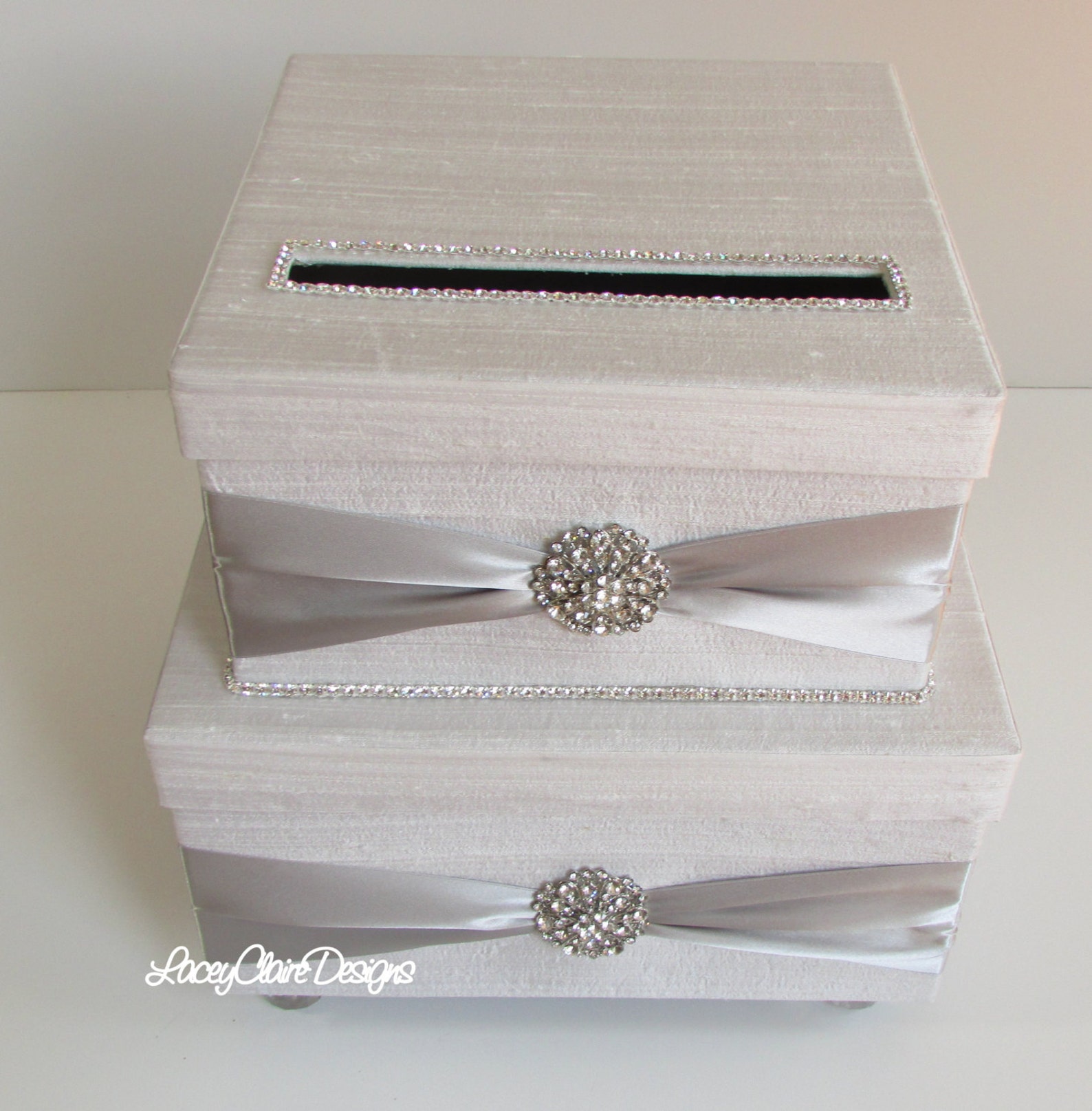 Wedding Card Box Bling Card Box Rhinestone Money Card Etsy