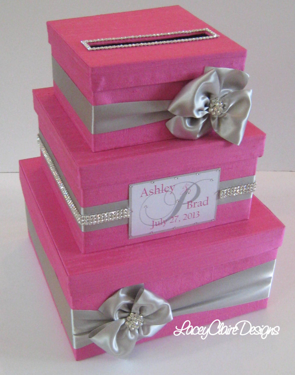 Wedding Card Box Bling Money Holder Custom Card Box Custom Etsy