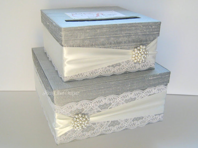 Lace Wedding Card Box Couture Card Holder Custom Made Etsy