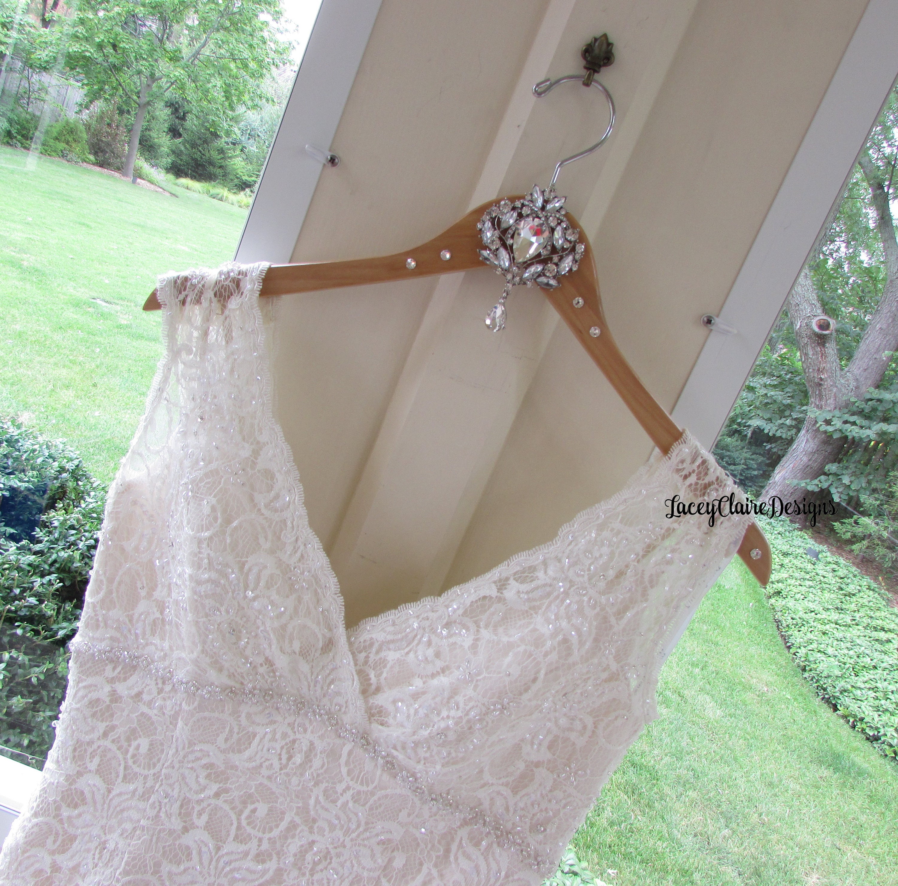Wedding Hanger, Bridal Dress Hanger, Bridal Party Hangers, Bridesmaid ...