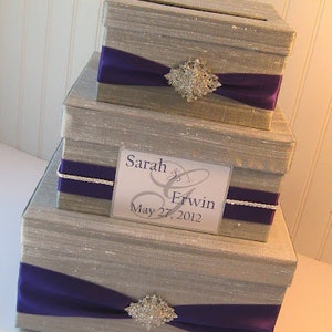 Wedding Gift Box, Card Box, Money Holder Custom Made image 4