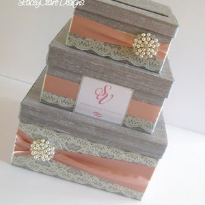 Wedding Gift Box, Card Box, Money Holder Custom Made image 5