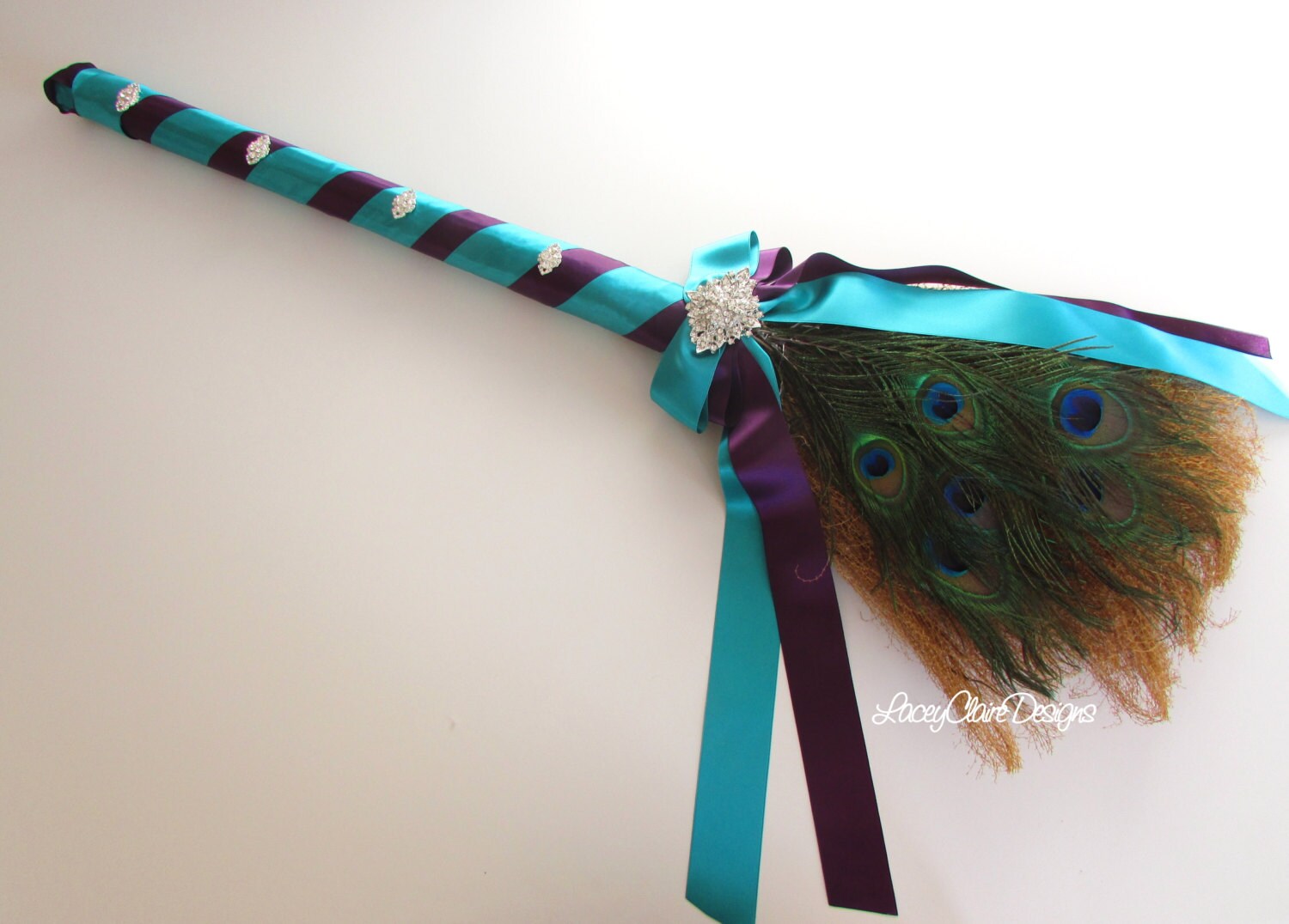 Wedding Jumping Broom Peacock Wedding Broom African American Etsy