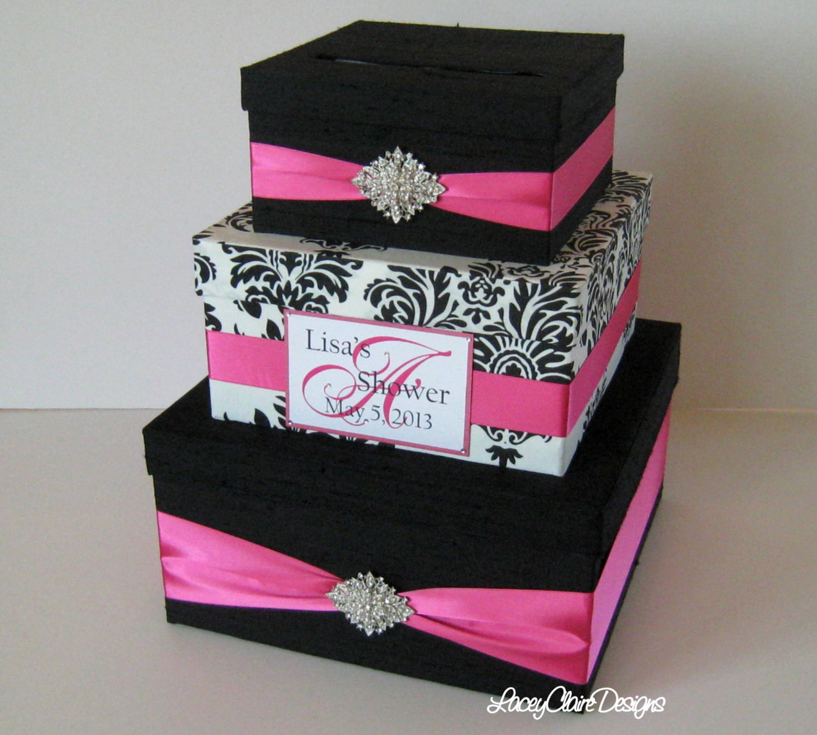 Bridal Shower Card Box Event Party Card Holder Custom Made Etsy