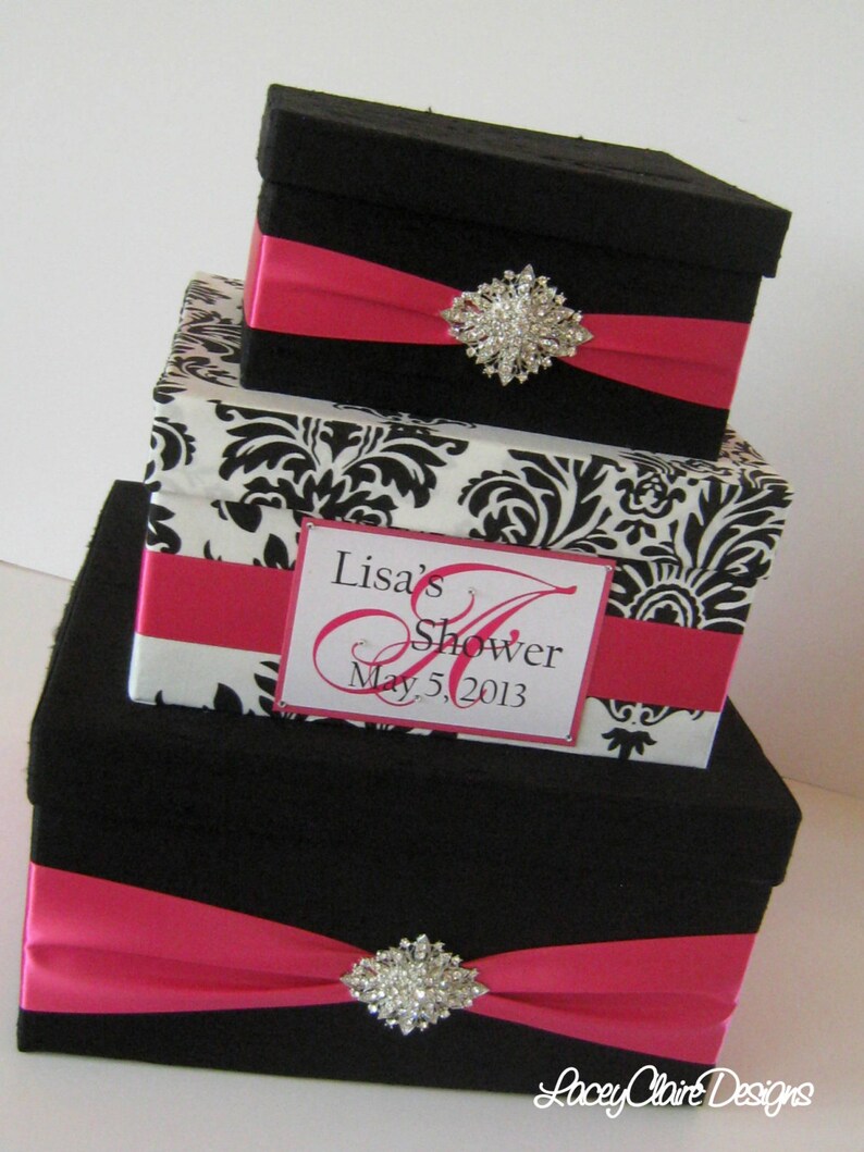 Bridal Shower Card Box Event Party Card Holder Custom Made Etsy