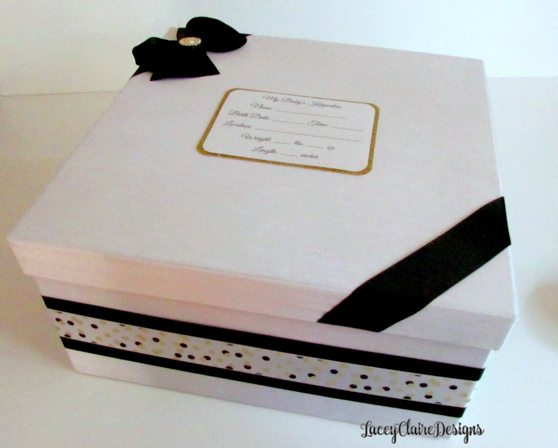 Baby Keepsake Box Baby Shower Box Baby Memory Box New Baby Etsy