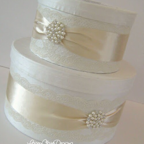 Wedding Card Box Black and White Custom Made to Order Etsy