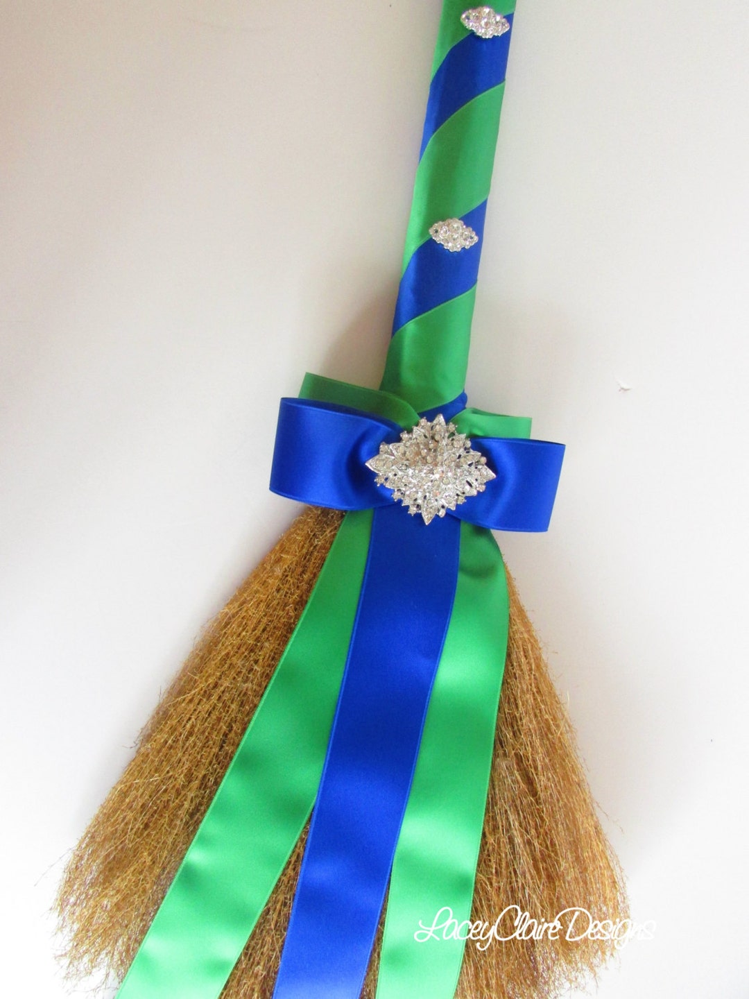 Wedding Jumping Broom, Wedding Broom, African Jump Broom, Royal Blue