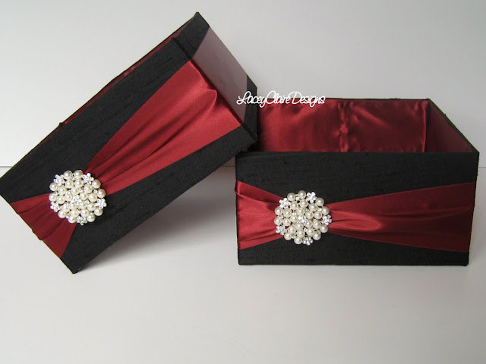Event Program Box Wedding Program Box | Box for Wedding Fans | Amenities Box | Powder ...
