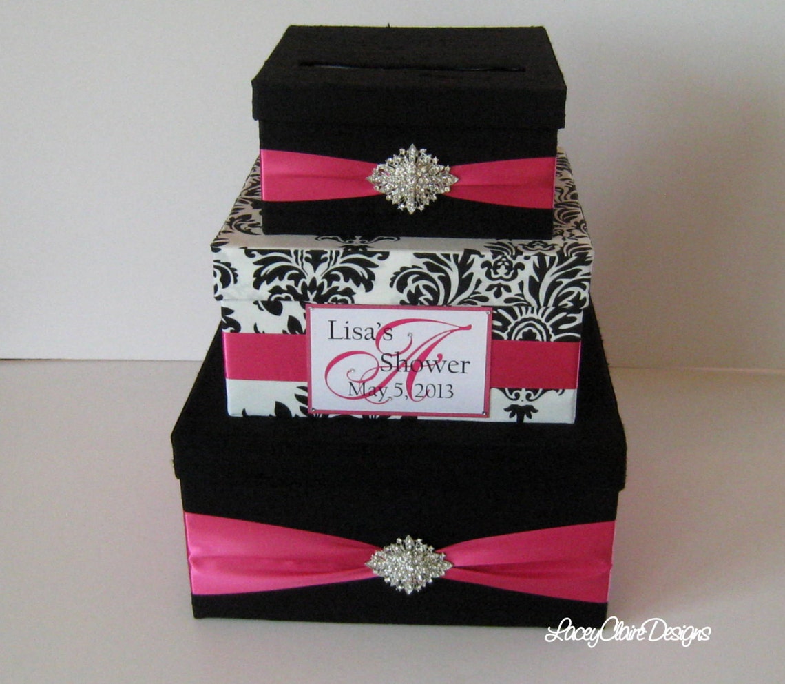 Bridal Shower Card Box Event Party Card Holder Custom Made Etsy