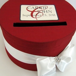 Red Wedding Card Box, Custom Card Holder, Box for Cards, Wedding Money Box, Card Box for Wedding, Wedding Card Box with Slot, Custom