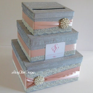 Wedding Gift Box, Card Box, Money Holder Custom Made image 3