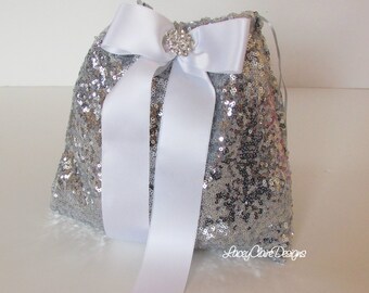 Wedding Dollar Dance Bag / Bridal Money Bag / Wedding Purse / Dollar Dance / Wedding Money Bag / Money Purse / Sequin Dance Bag / Custom