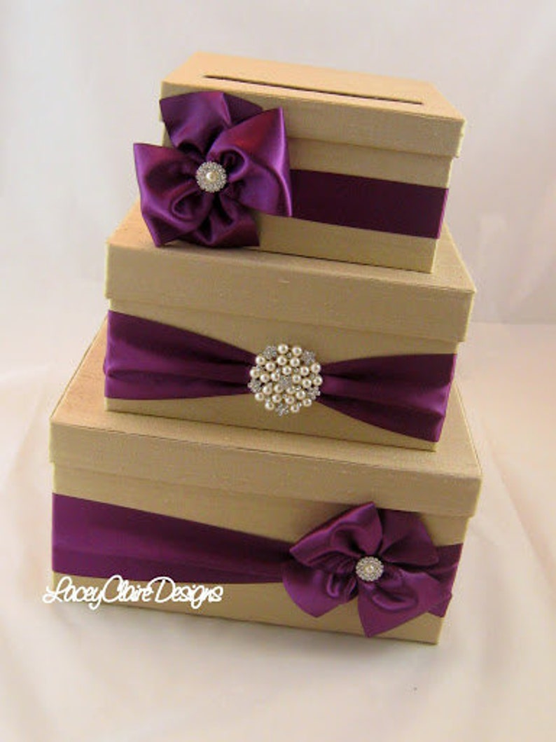 Wedding Card Box Money Box Gift Card Box Holder Custom Made to Etsy