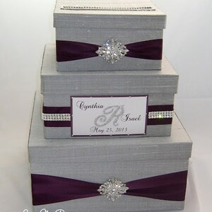 Wedding Gift Box, Card Box for Wedding, Bling Card Box, Wedding Card Holder, Box for Cards, Rhinestone Money Holder  - Custom Made