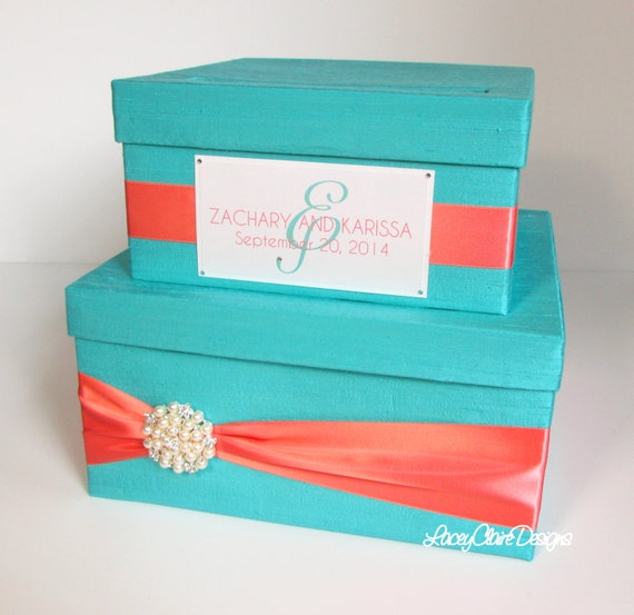 Items similar to Wedding Card Money Box Gift Card Holder Custom Made