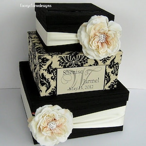 Card Box Damask Wedding Card Holder Custom Made
