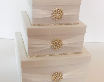 Caja para tarjetas de boda, caja para tarjetas con brillo, caja para tarjetas dorada, caja para tarjetas de encaje, portamonedas con diamantes de imitación, caja de regalo de boda, tarjetero, caja para tarjetas personalizadas