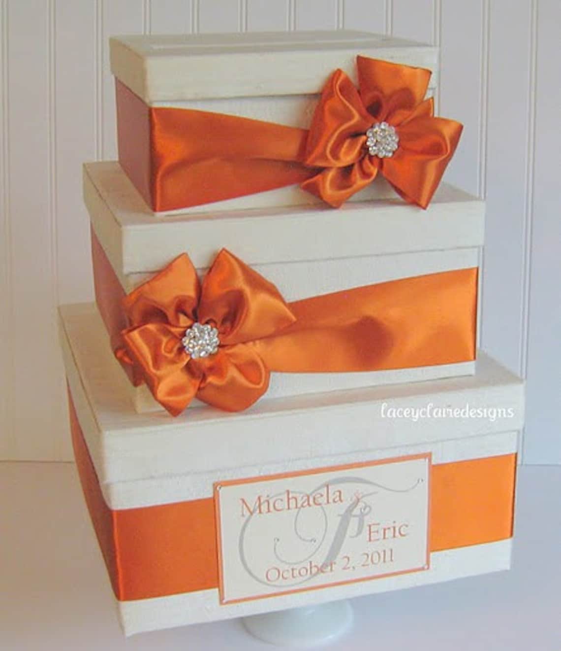 Wedding Gift Card Money Box Holder Custom Made Etsy