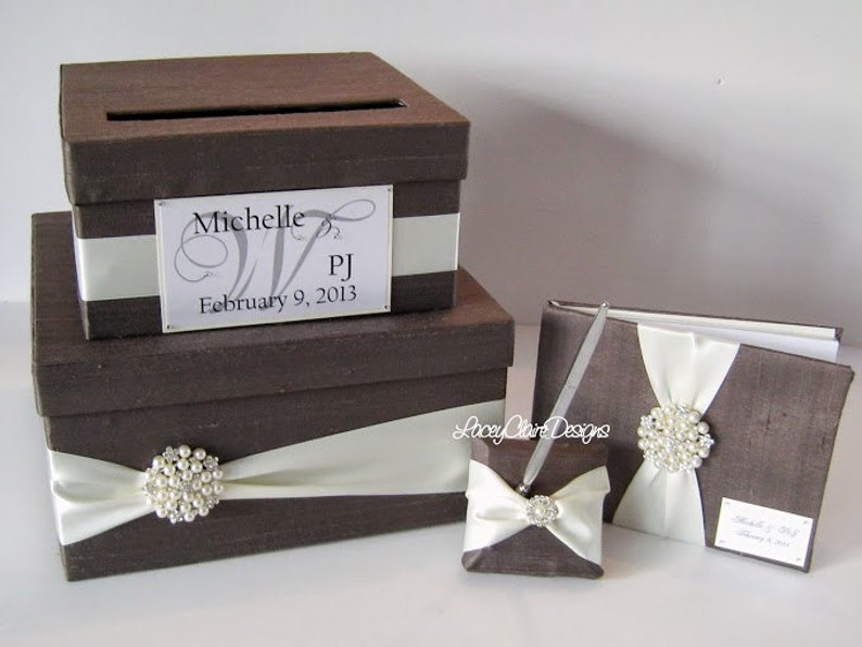 Wedding Guest Book and Pen Set Custom Made to Order Etsy