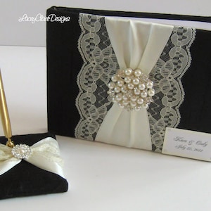 Dupioni Silk Guest Book Wedding Keepsake Book Custom Made image 1