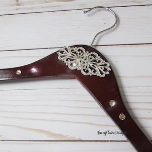 Wedding Hanger, Bridal Dress Hanger, Bridal Party Hangers, Bridesmaid Dress Hanger, Bling Rhinestone Hanger. Swarovski Crystal, Custom Made