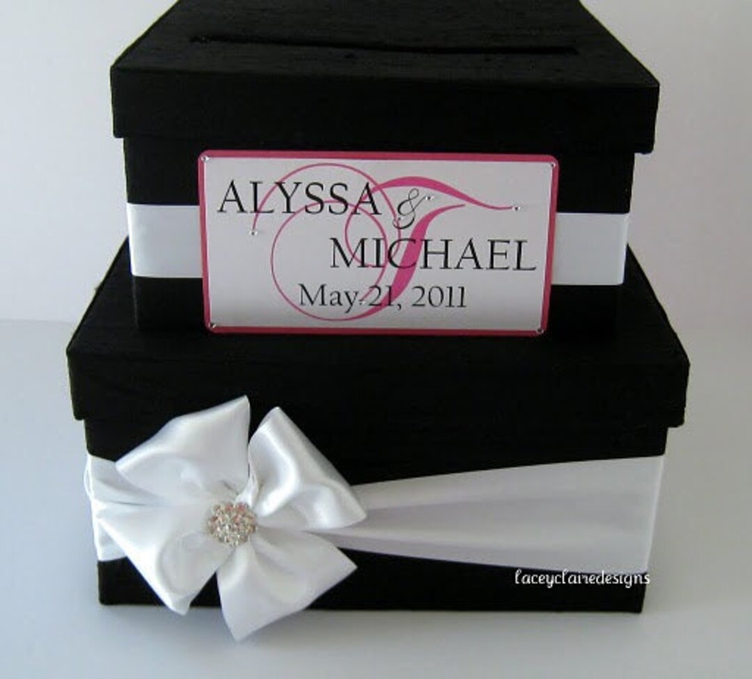 Wedding Card Box Money Holder Gift Card Box Bridal Shower Card Box