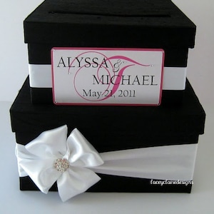 wedding card box money holder gift card box bridal shower card box, Custom Made to Order image 1